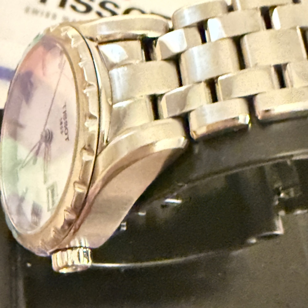 Women’sTissot stainless steel mother of pearl Watch - Picture 6 of 15